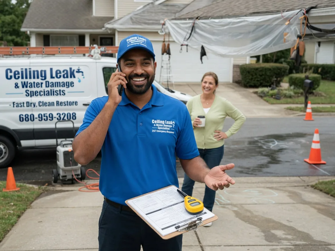 Ceiling Leak Cleanup North Zulch, TX FAQs